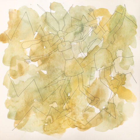 Traveling to the End, Watercolor Sketchbook, 2019, Seoul – Shanghai, Page 113