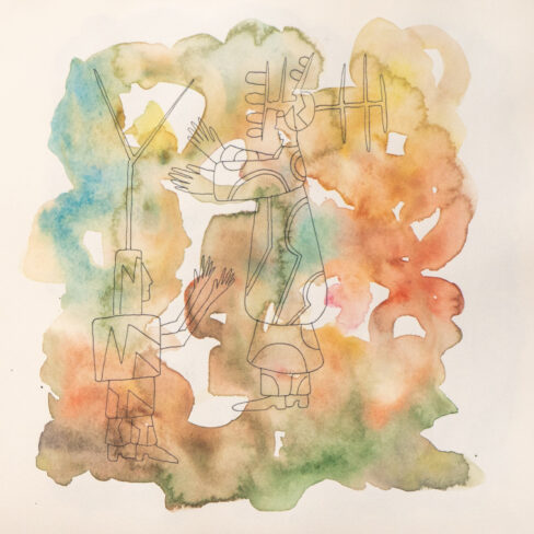 Traveling to the End, Watercolor Sketchbook, 2019, Seoul – Shanghai, Page 115