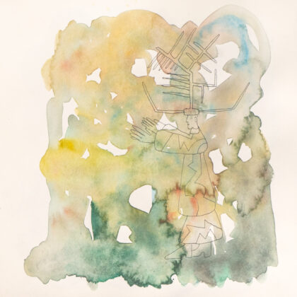 Traveling to the End, Watercolor Sketchbook, 2019, Seoul – Shanghai, Page 117