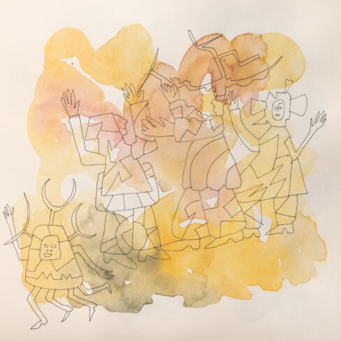Traveling to the End, Watercolor Sketchbook, 2019, Seoul – Shanghai, Page 119