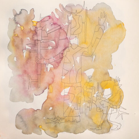 Traveling to the End, Watercolor Sketchbook, 2019, Seoul – Shanghai, Page 120