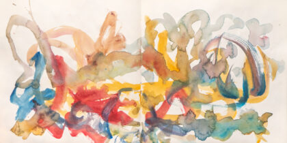 Traveling to the End, Watercolor Sketchbook, 2019, Seoul – Shanghai, Page 137-138