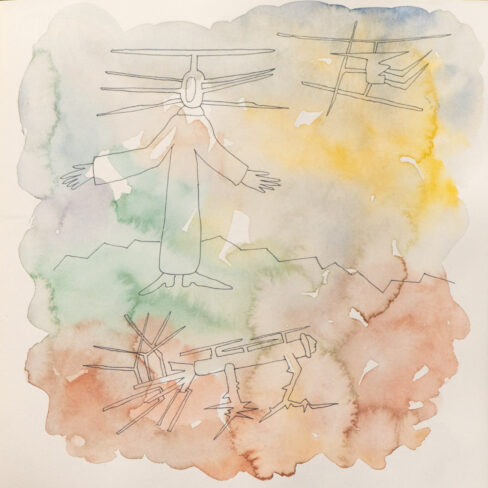 Traveling to the End, Watercolor Sketchbook, 2019, Seoul – Shanghai, Page 141
