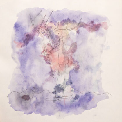 Traveling to the End, Watercolor Sketchbook, 2019, Seoul – Shanghai, Page 157