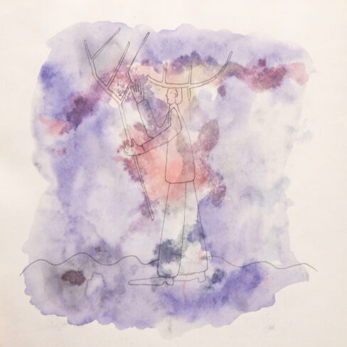 Traveling to the End, Watercolor Sketchbook, 2019, Seoul – Shanghai, Page 157