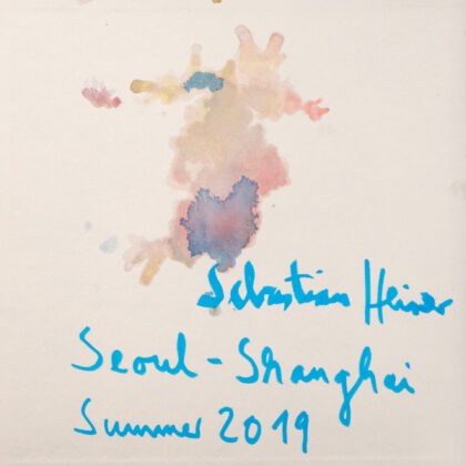 Traveling to the End, Watercolor Sketchbook, 2019, Seoul – Shanghai, Page 158